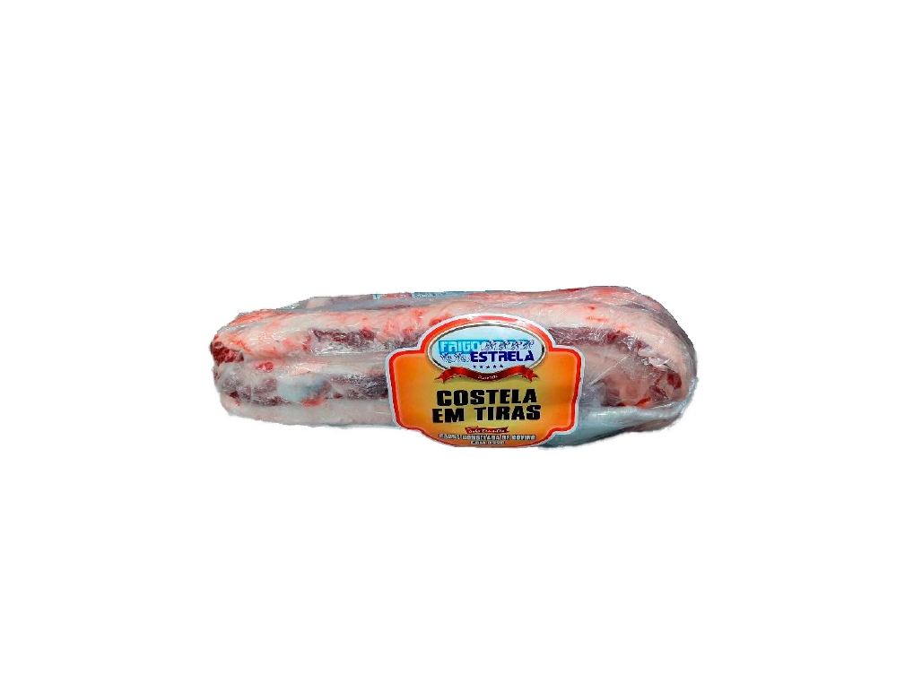 COSTELA BOVINA CONGELADA EM TIRAS COM OSSO FRIGOESTRELA 2 KG (CX 23 KG)